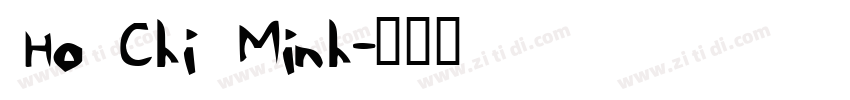 Ho Chi Minh字体转换